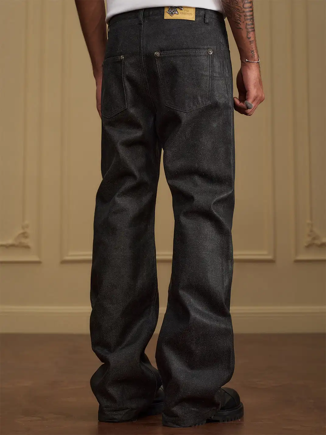 YADcrew | Five-Button Waxed Jeans