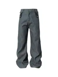 YADcrew | Foldable Triangle Pocket Patchwork Jeans