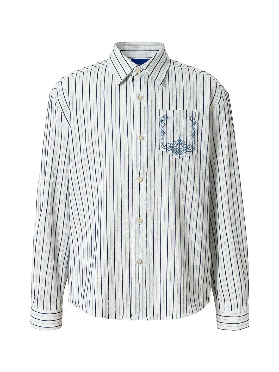 YADcrew | Embroidered Striped Shirt