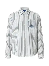 YADcrew | Embroidered Striped Shirt
