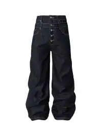 YADcrew | Heavyweight Double-Waist Button Jeans