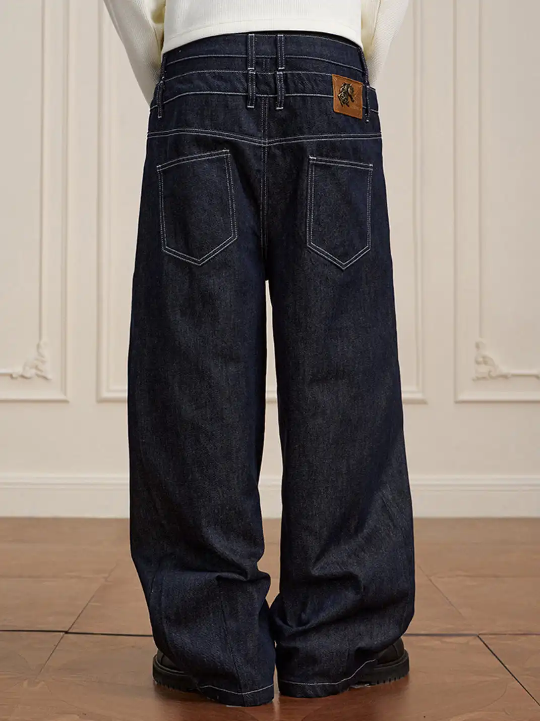 YADcrew | Heavyweight Double-Waist Button Jeans