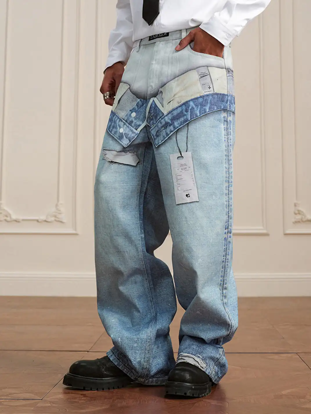 YADcrew | 3D Printed Abstract Jeans