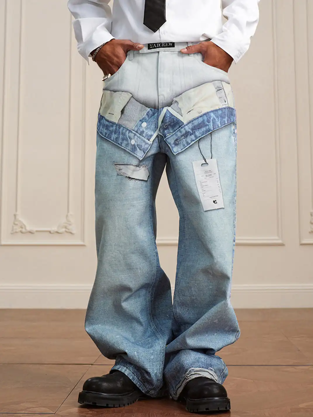 YADcrew | 3D Printed Abstract Jeans