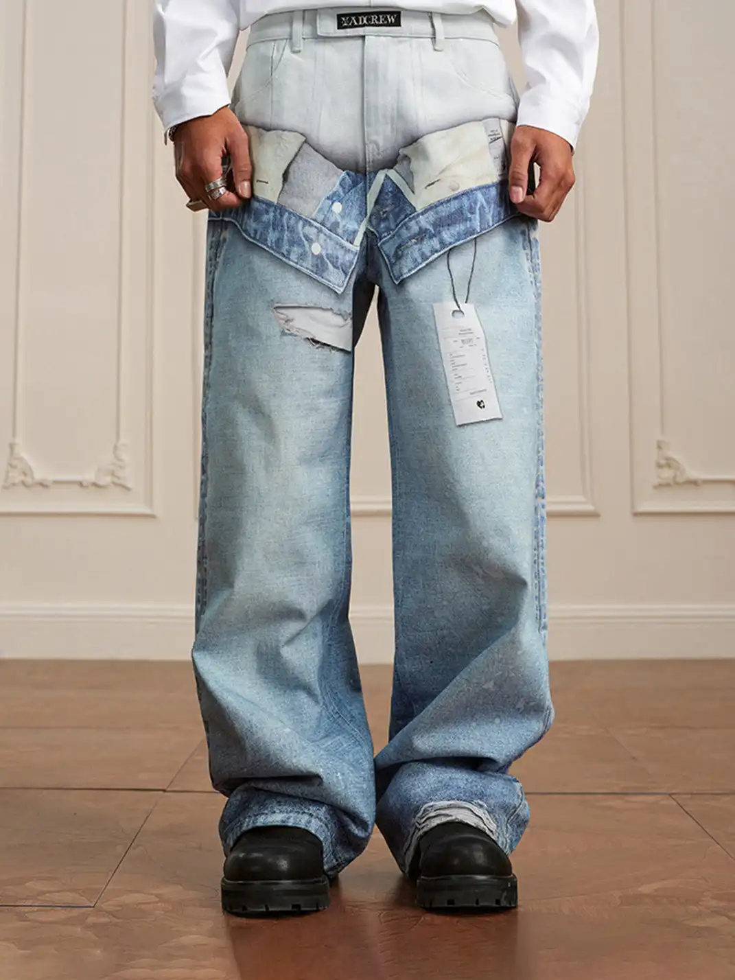 YADcrew | 3D Printed Abstract Jeans