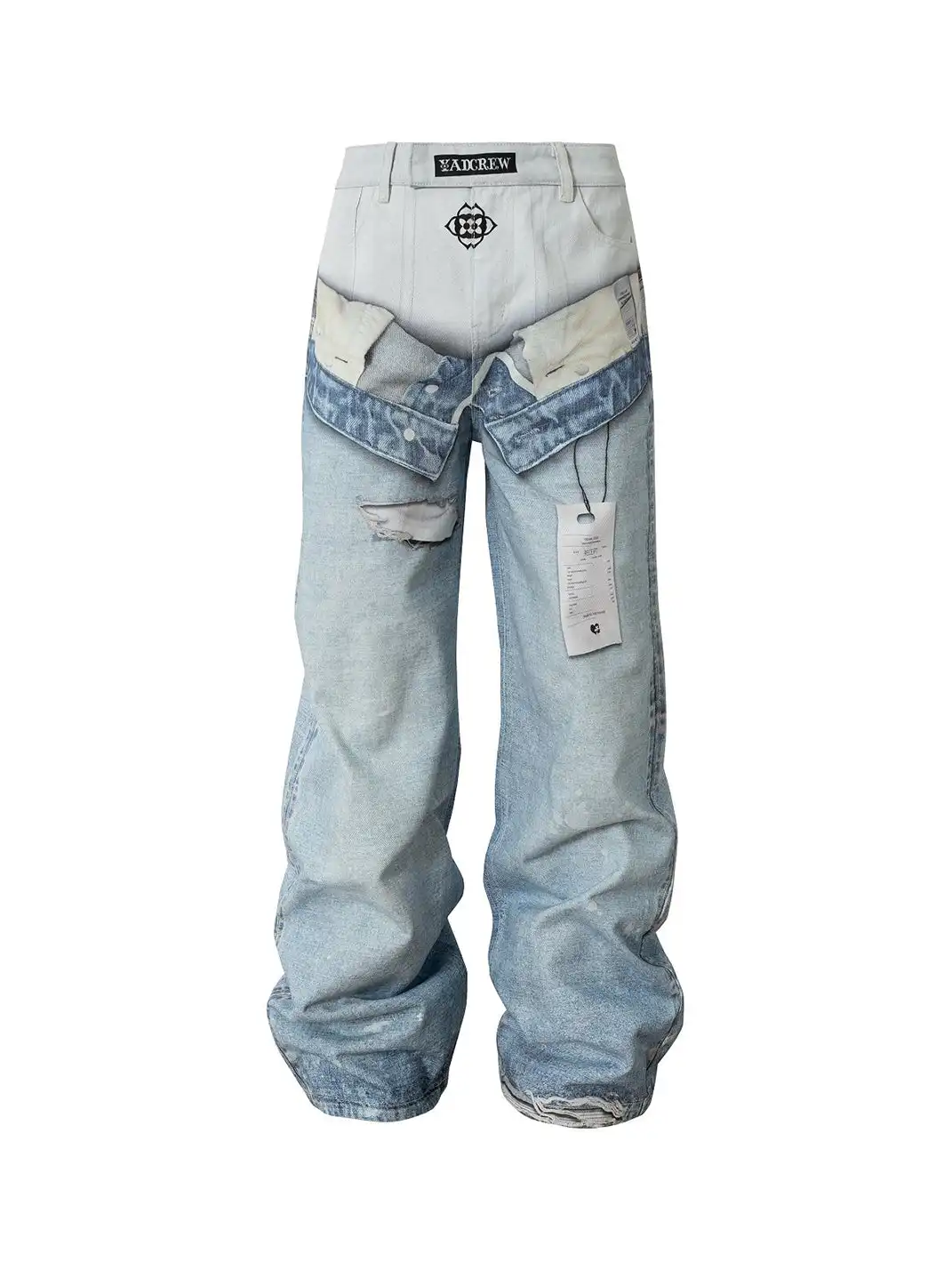 YADcrew | 3D Printed Abstract Jeans