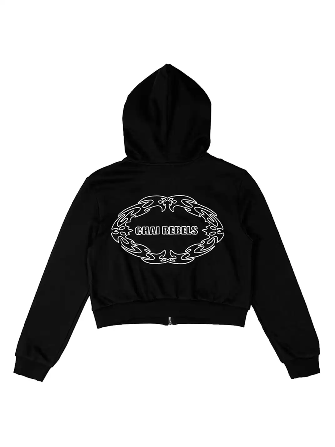 CHAI | Epaulette Pattern Zip-Up Hoodie