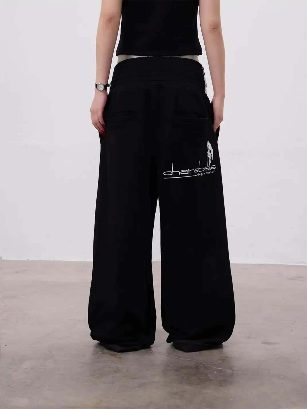 CHAI | Reversible Multi-Waisted Sweatpants With A Horse Logo