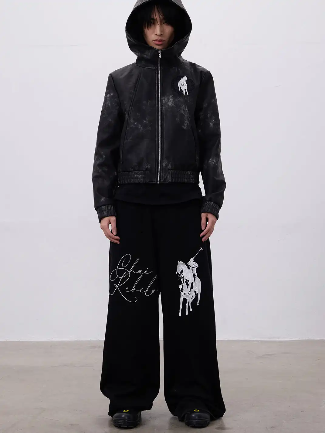 CHAI | Reversible Multi-Waisted Sweatpants With A Horse Logo