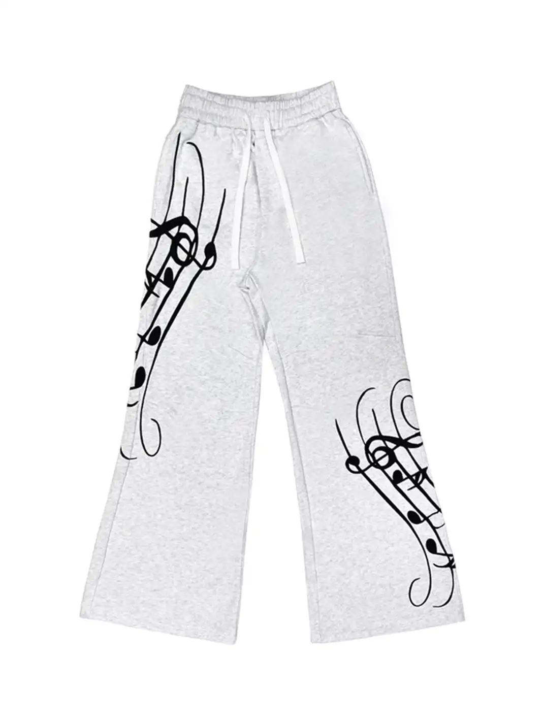 CHAI | Sheet Music Embroidered Sweatpants