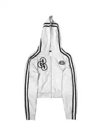 CHAI | Embroidered Street Appliqué Hooded Sweatshirt