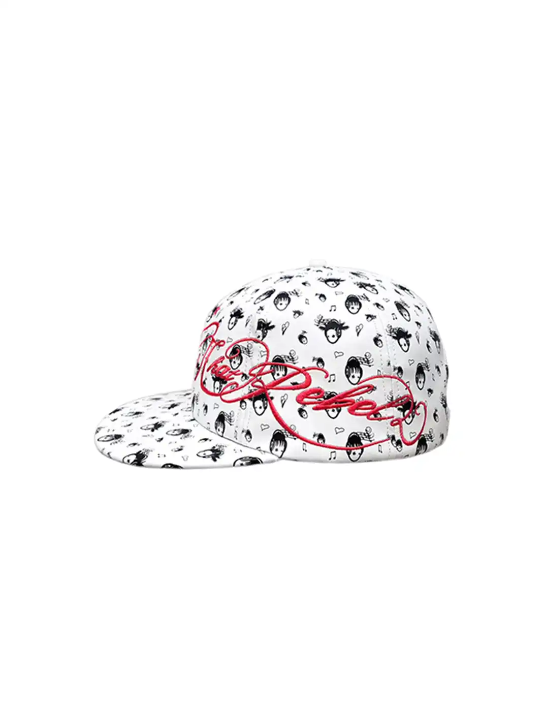 CHAI | All-Over Star-Embroidered Flat-Brimmed Hat