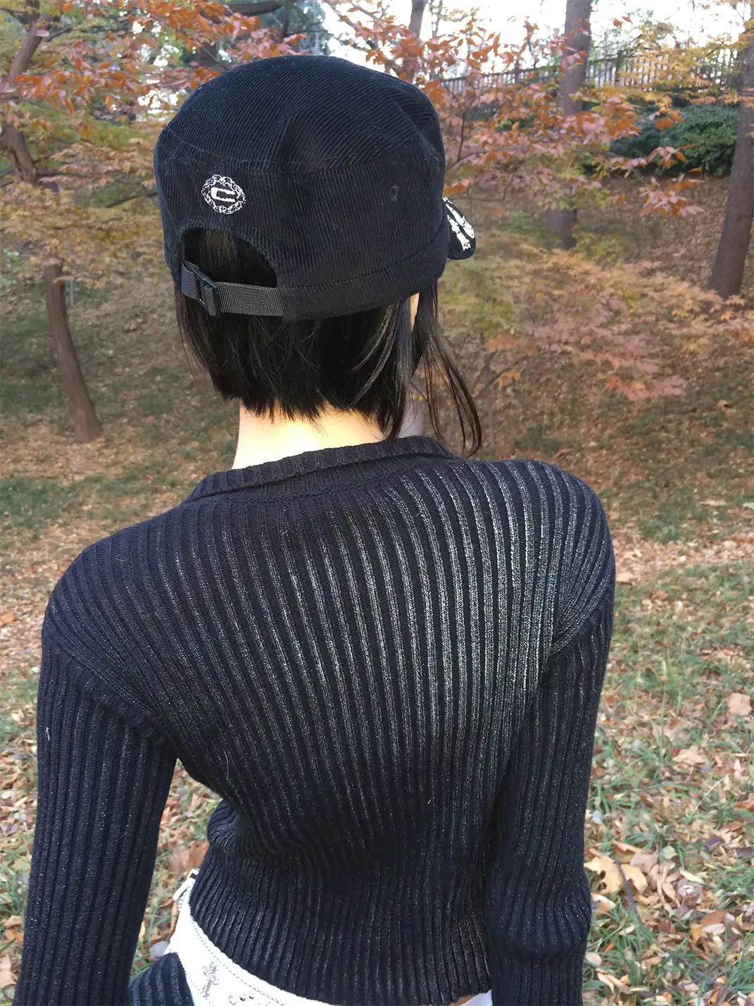 CHAI | Riveted Corduroy Flat Brim Cap