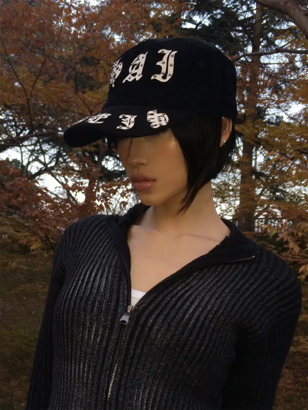 CHAI | Riveted Corduroy Flat Brim Cap