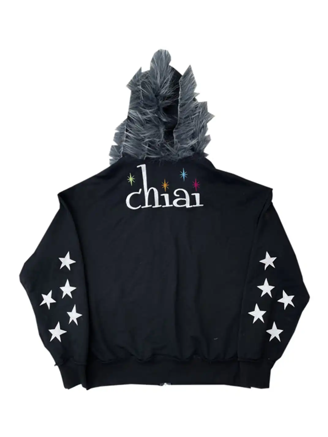 CHAI | "CHIAI" Embroidered Zipper Jacket