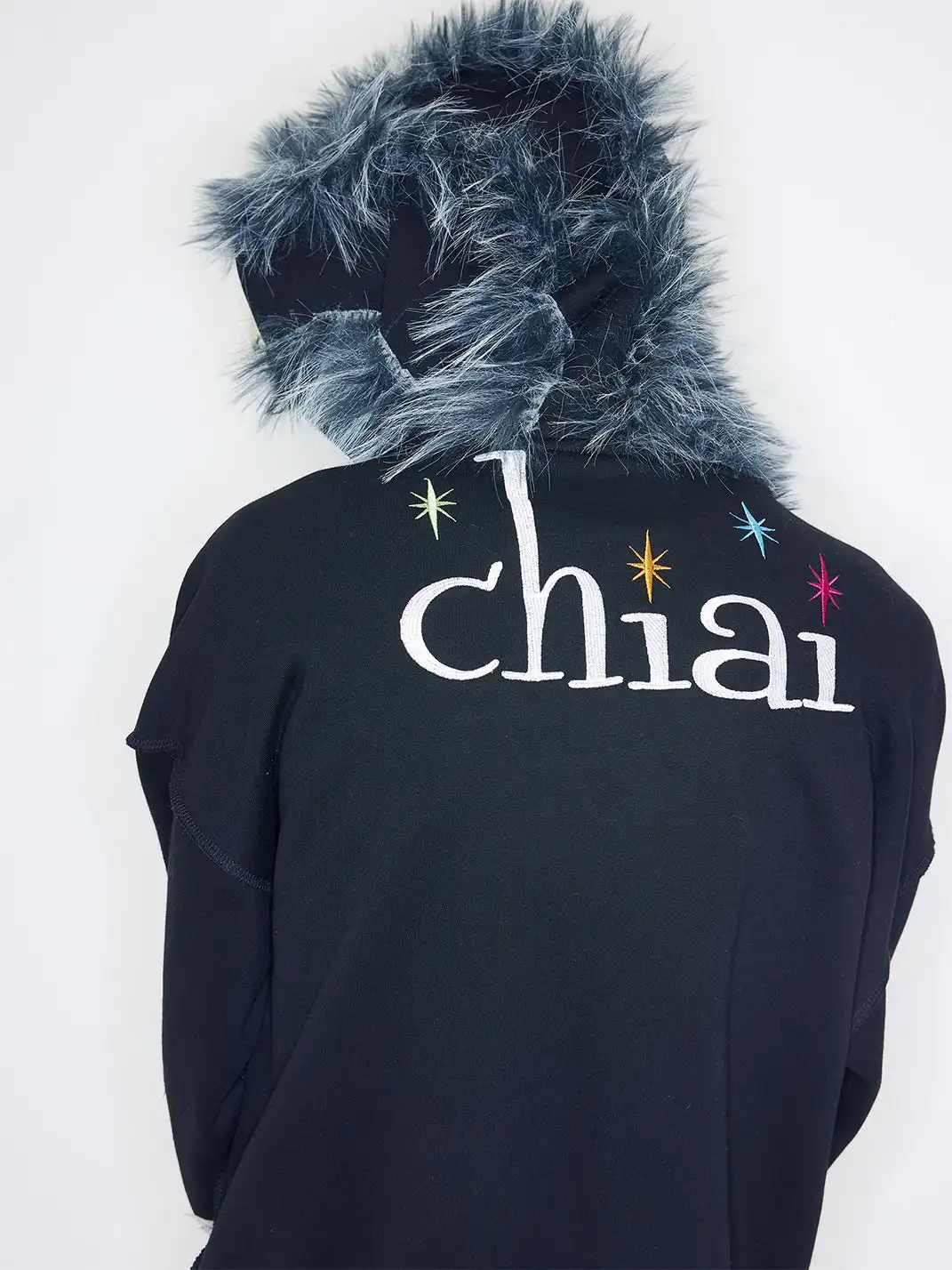 CHAI | "CHIAI" Embroidered Zipper Jacket