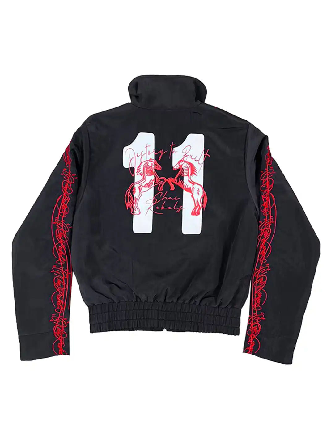 CHAI | Embroidered Print Nylon Tracksuit