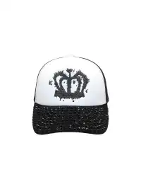 CHAI | Crown Metal Wire Embroidered Beaded Cap