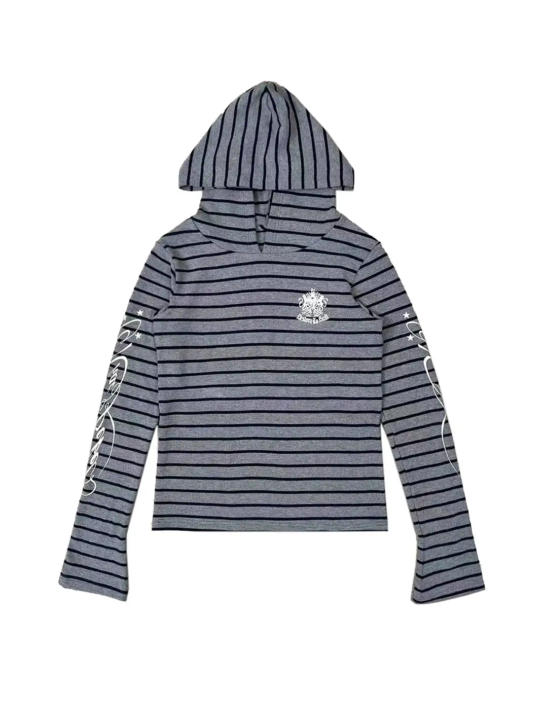 CHAI | Striped Stretch Hoodie