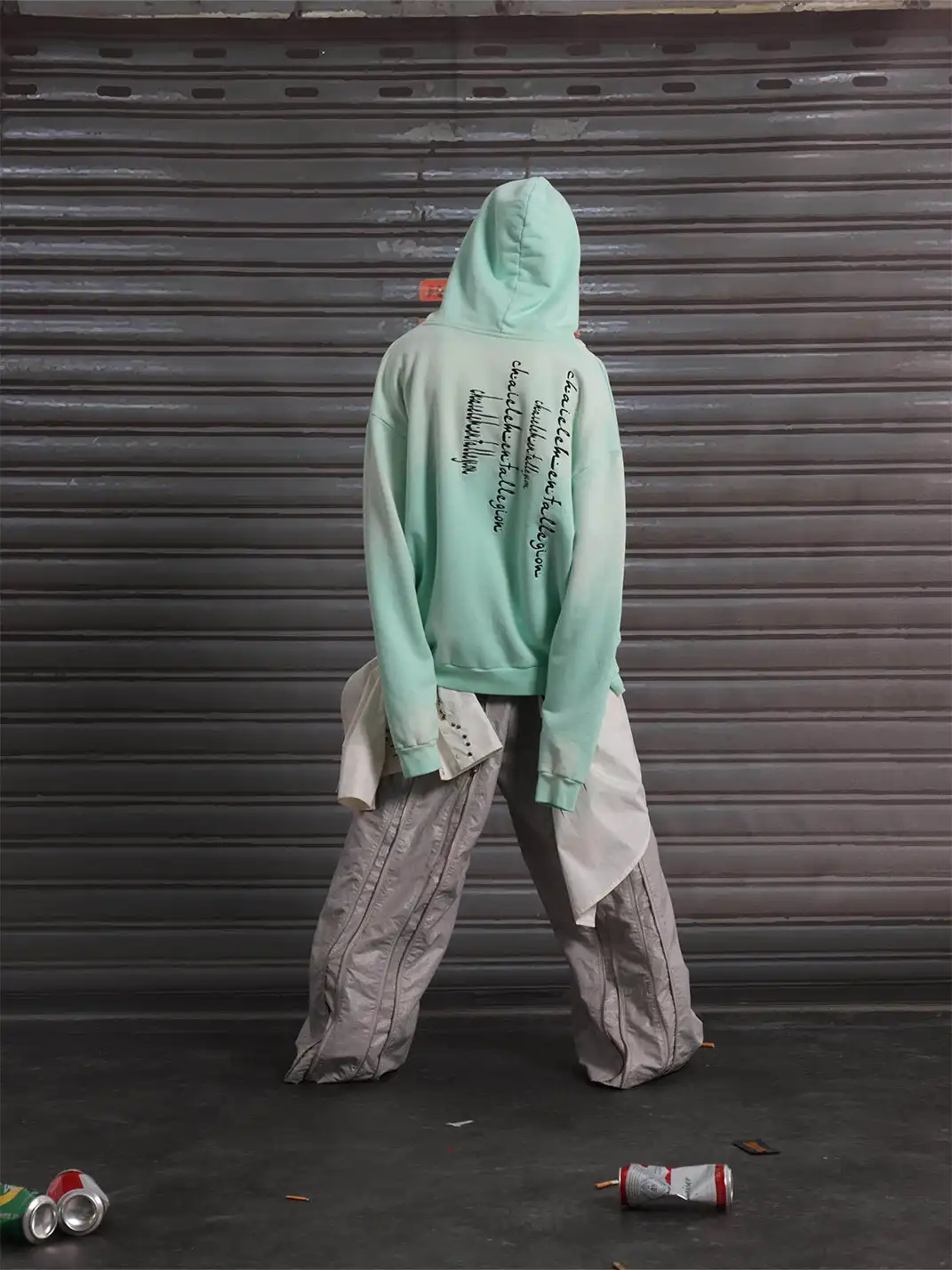 CHAI | Embroidered Print Hoodie
