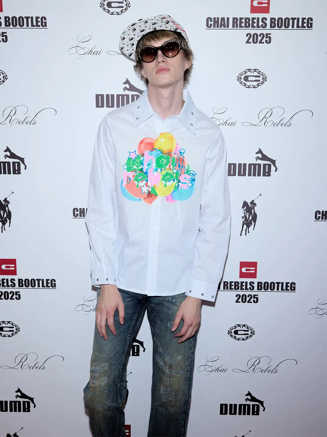 CHAI | Fun Party Print Long-Sleeve Shirt