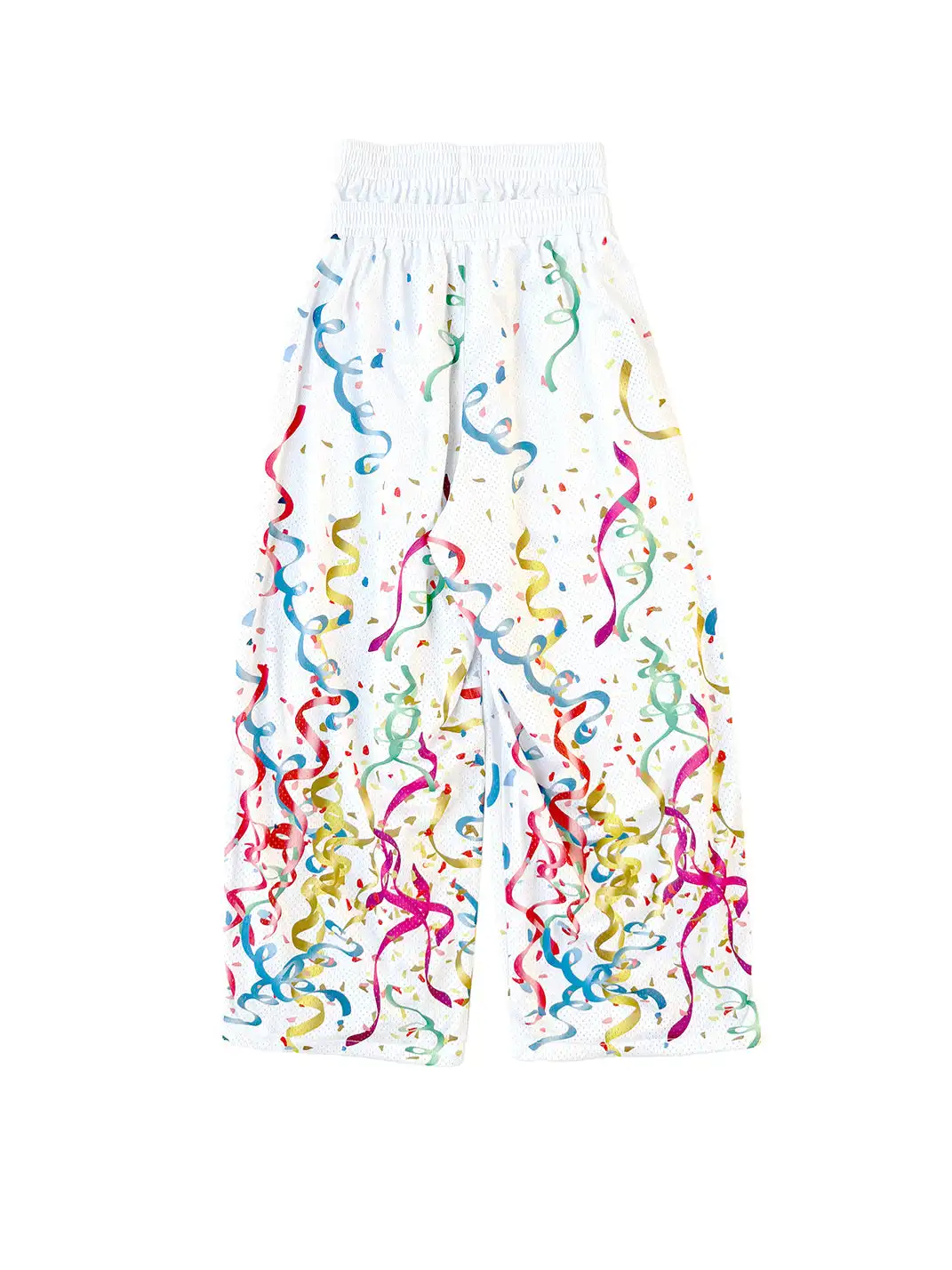 CHAI | Ribbon And Balloon Print Double-Waisted Mesh Trousers