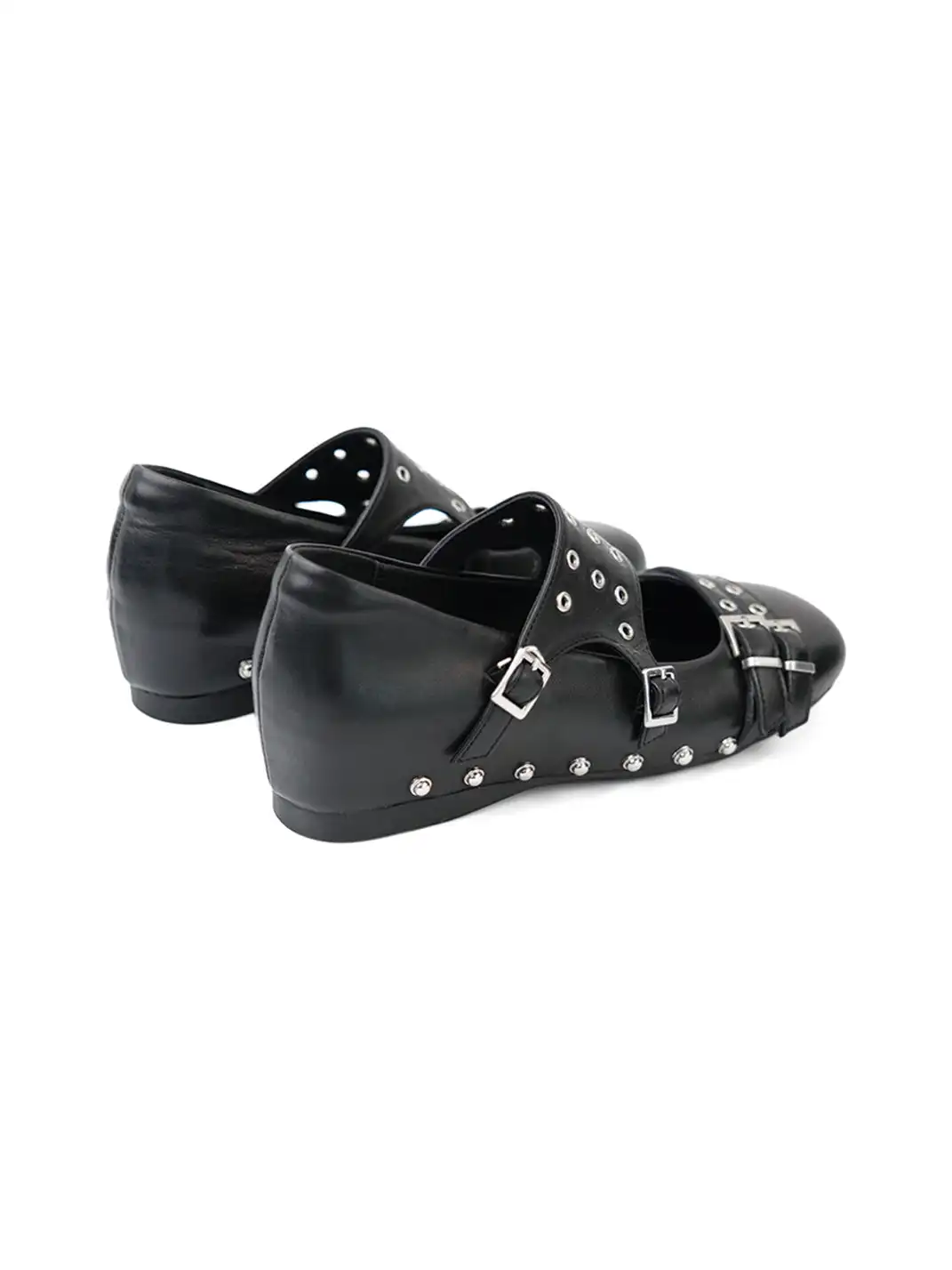 Mooreyu Atelier | Leather Mary Jane Flat Shoes