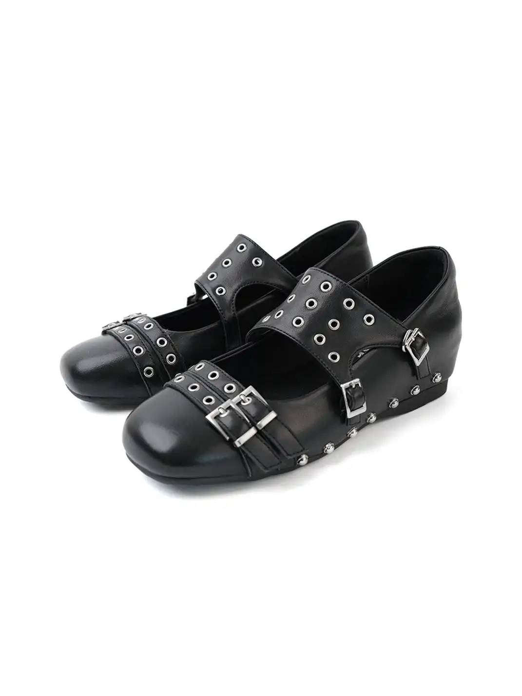 Mooreyu Atelier | Leather Mary Jane Flat Shoes