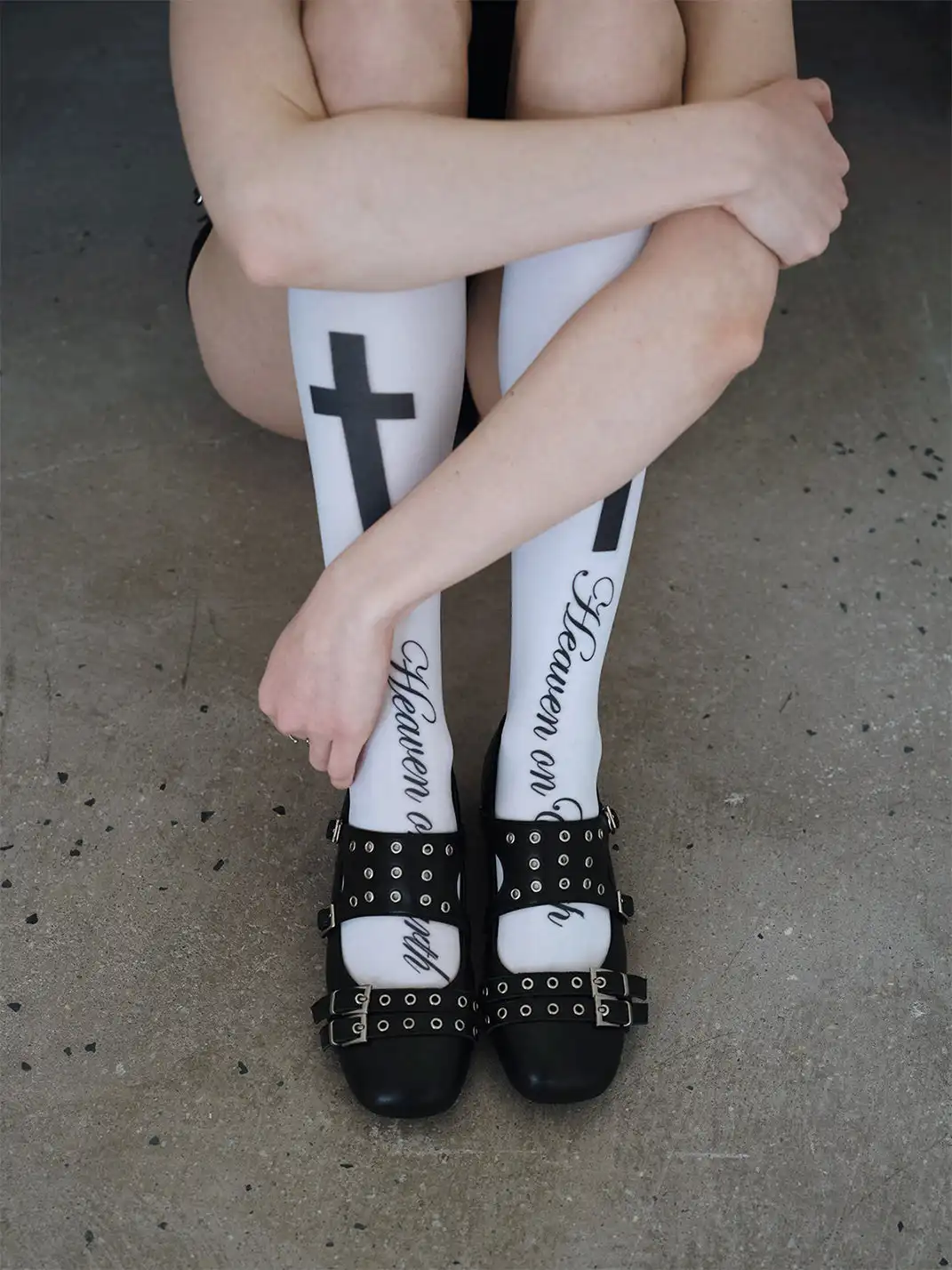 Mooreyu Atelier | Leather Mary Jane Flat Shoes