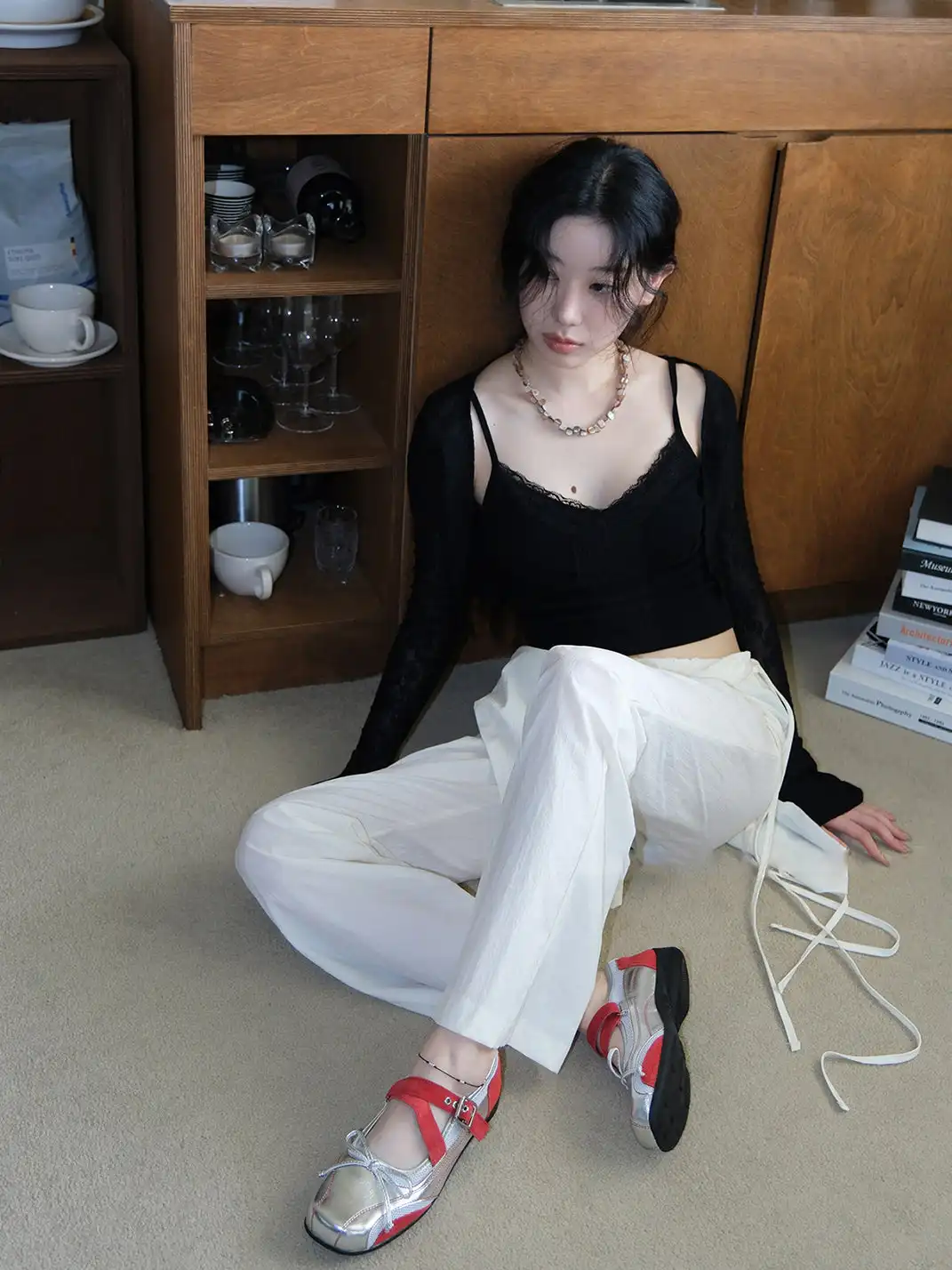 Mooreyu | Genuine Leather Mary Jane Flats with Bows