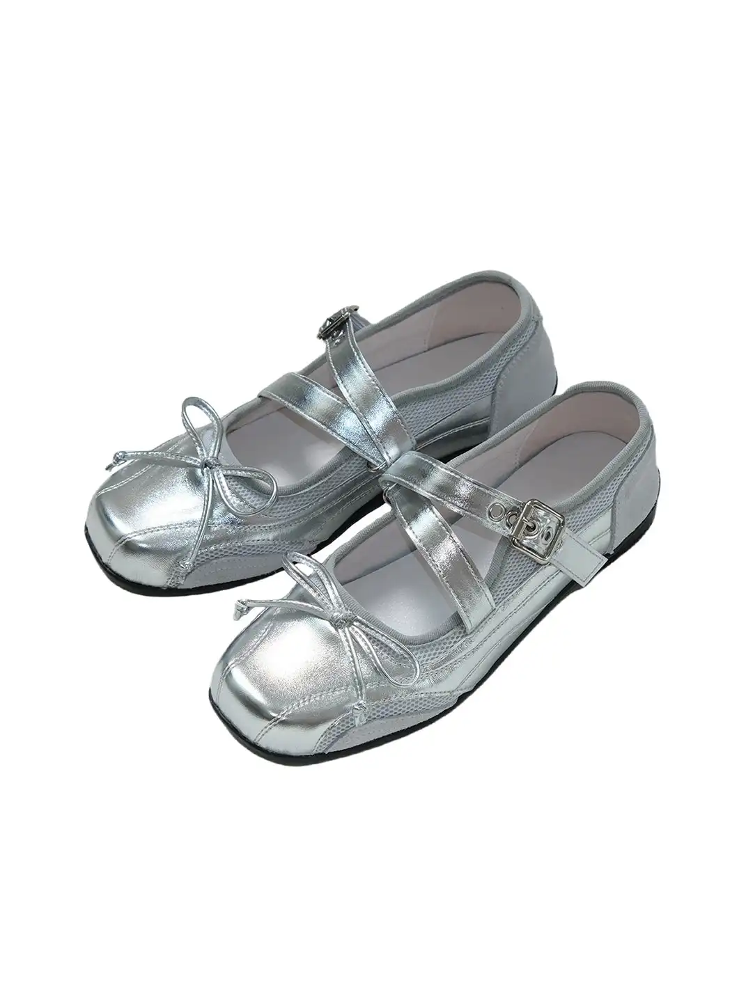 Mooreyu | Genuine Leather Mary Jane Flats with Bows