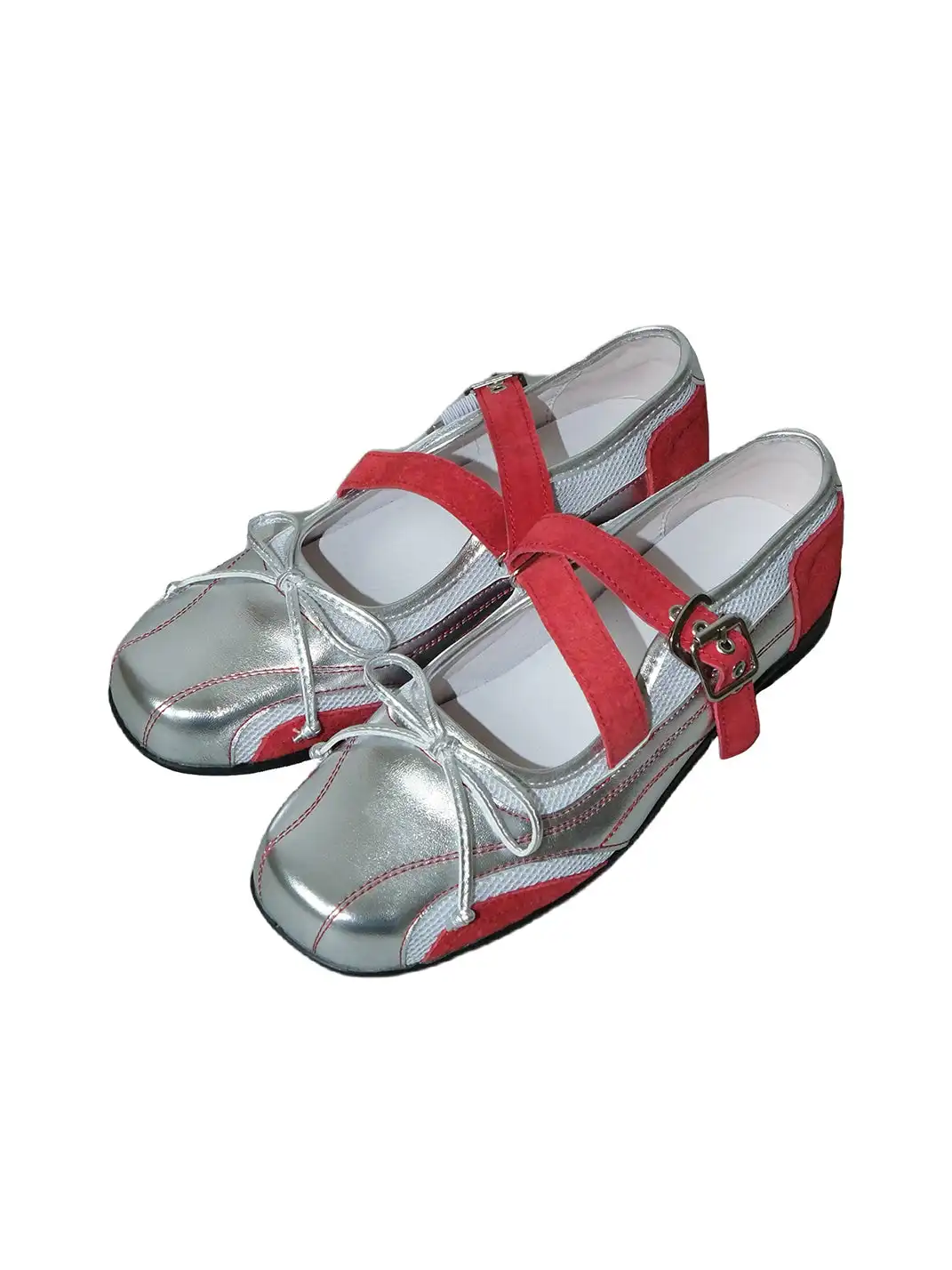 Mooreyu | Genuine Leather Mary Jane Flats with Bows