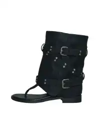 Mooreyu | Thong Round-Toe Trousers And Boots