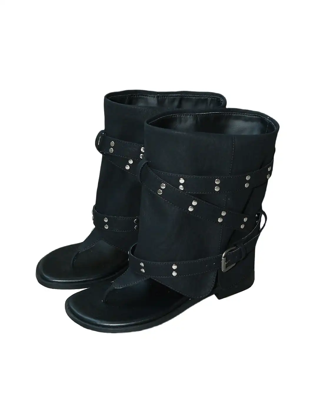 Mooreyu | Thong Round-Toe Trousers And Boots