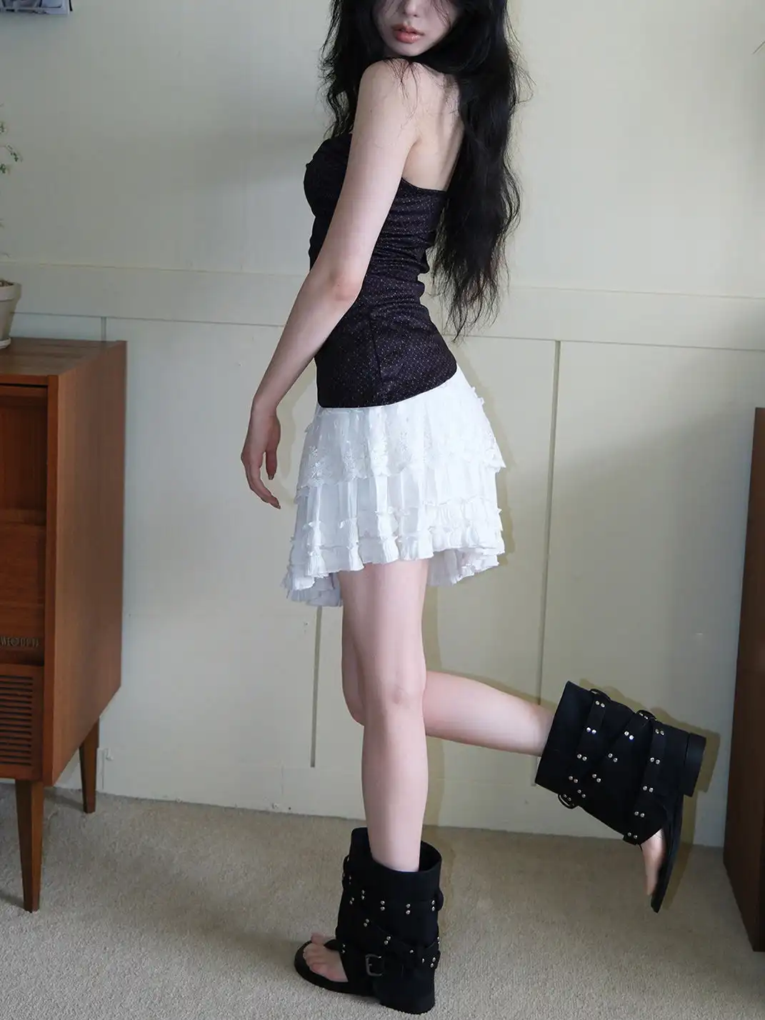 Mooreyu | Thong Round-Toe Trousers And Boots