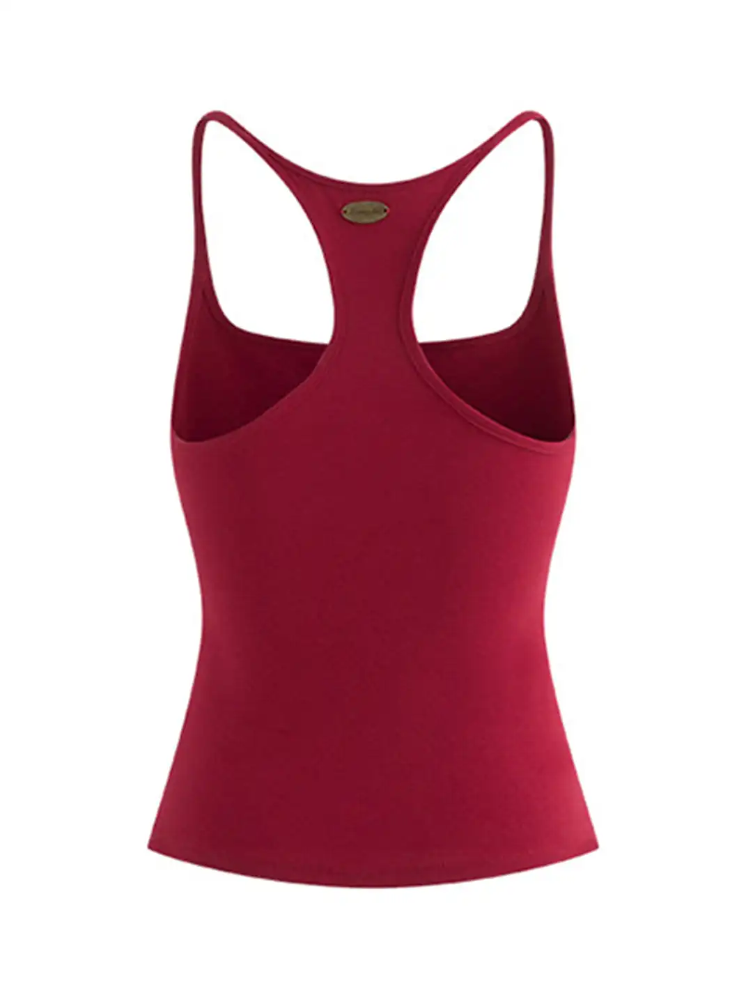 Latelylab | Appliqué Embroidered Knitted Camisole-Red