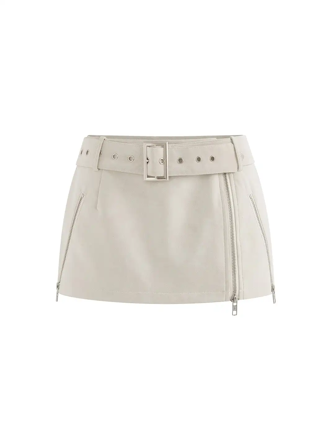 Latelylab | PU Leather Jacket And Skirt Set
