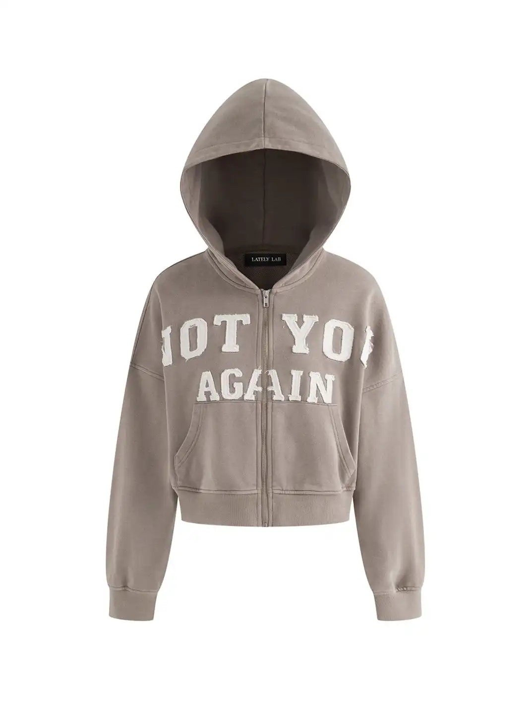 Latelylab | Casual Letter Embroidered Sweatshirt And Shorts Tracksuit