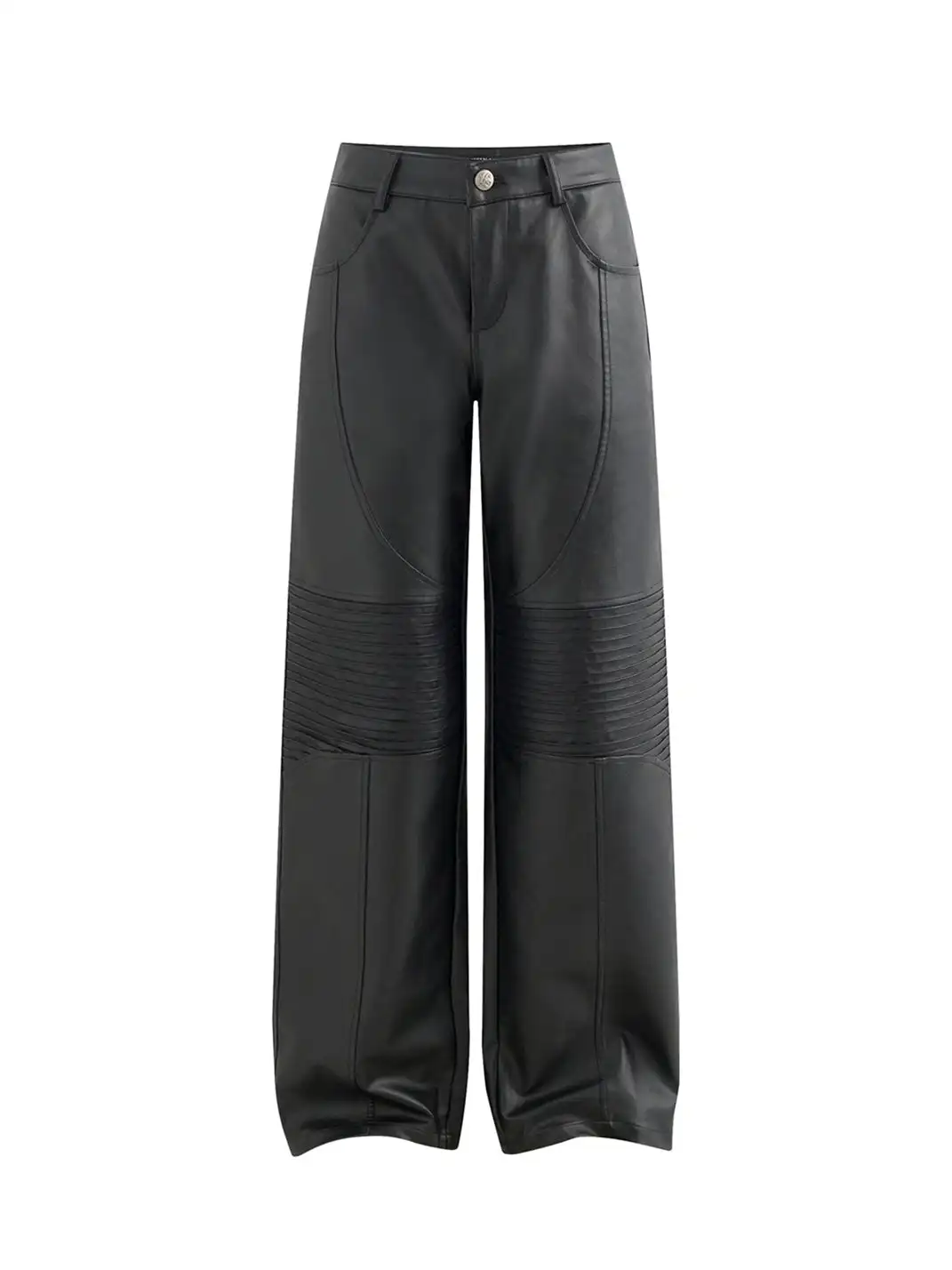 Latelylab | Pleating Machine Divisible Leather Pants