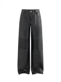 Latelylab | Pleating Machine Divisible Leather Pants