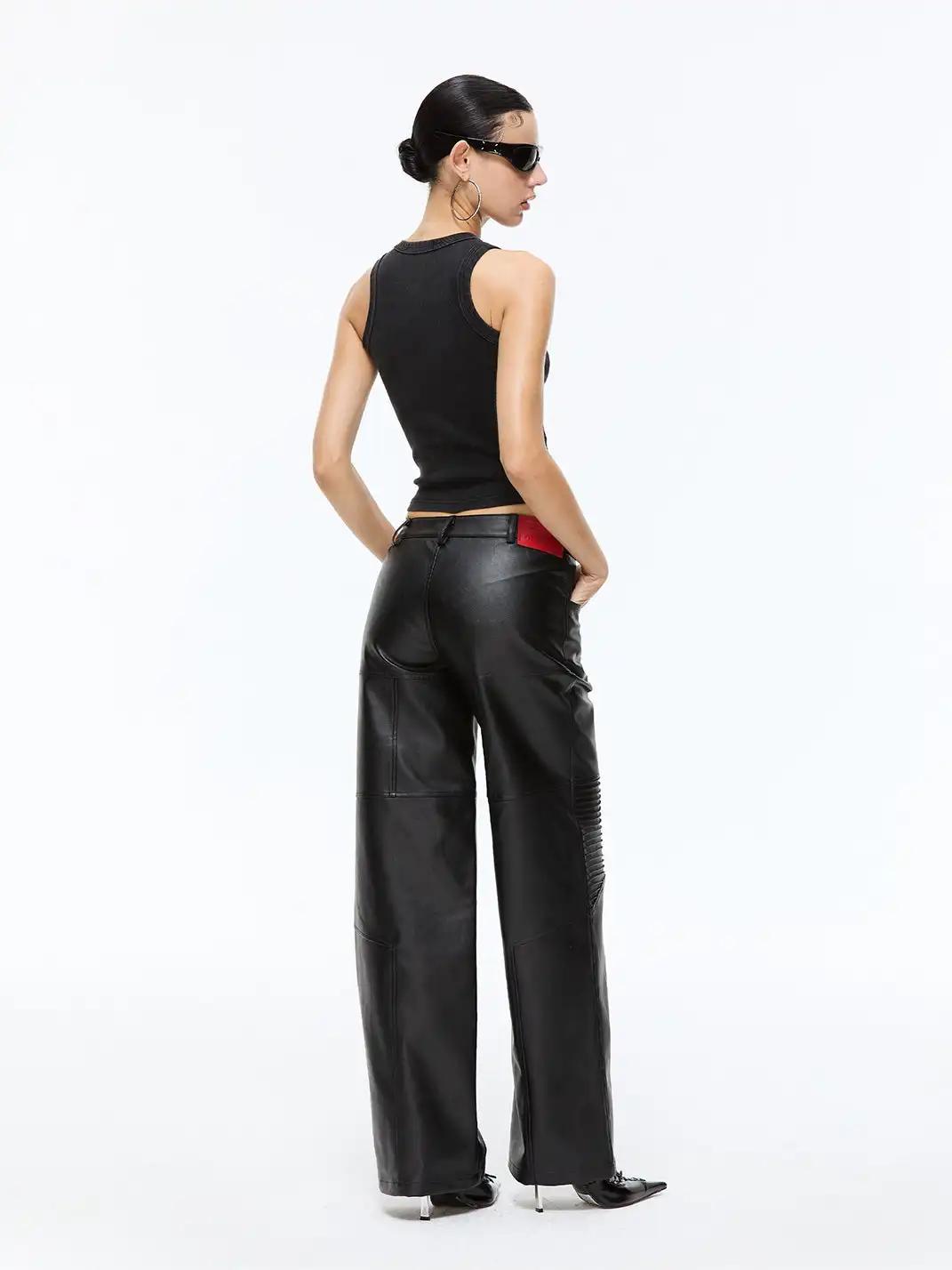Latelylab | Pleating Machine Divisible Leather Pants