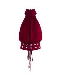 Latelylab | Halter Neck Off-Shoulder Tank Top-Red