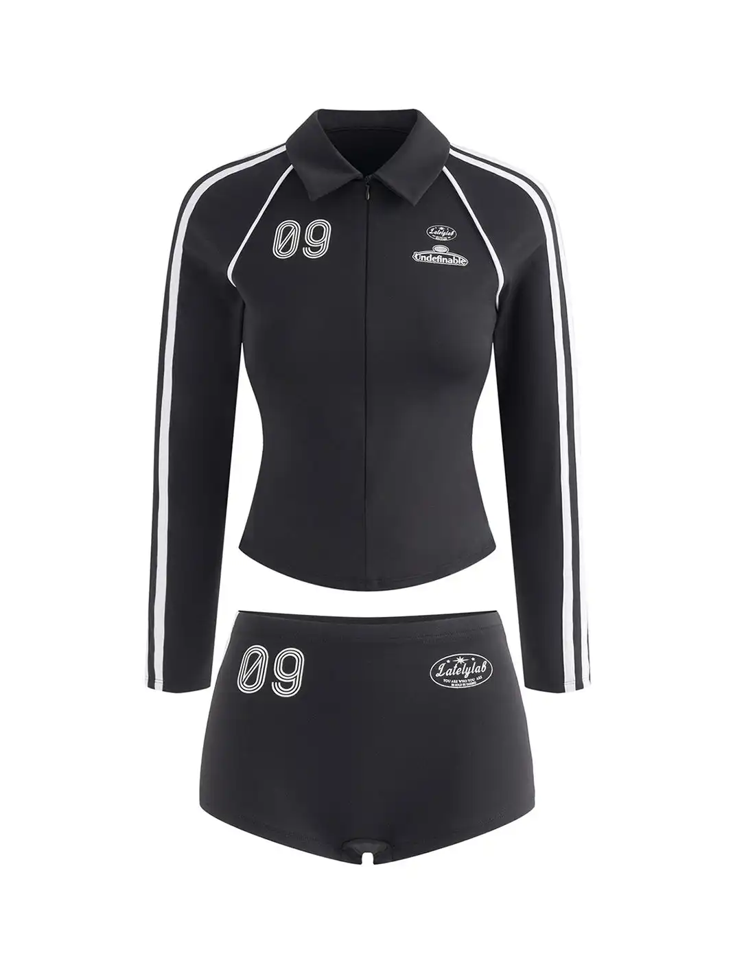 Latelylab | Slim Fit Sexy Girl Sports Suit Shorts Set