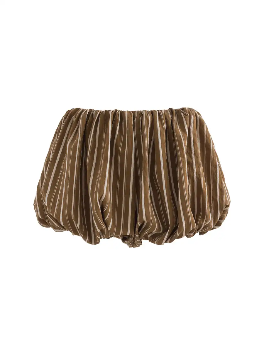 Latelylab | Modern Striped Shirt And Fitted Shorts Set - 4