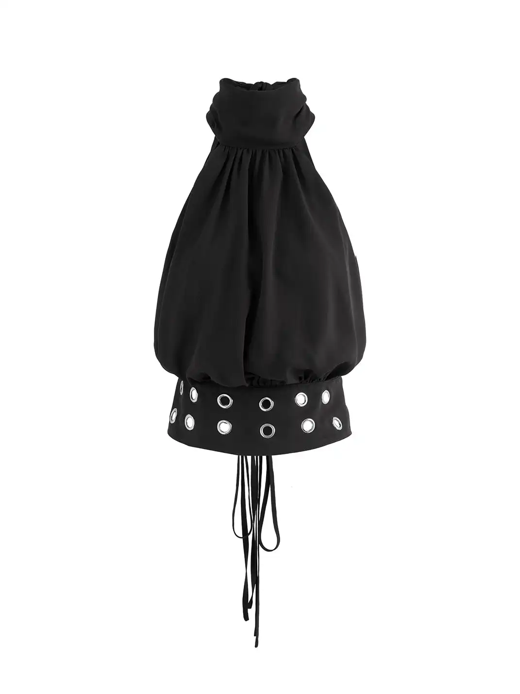 Latelylab | Halter Neck Off-Shoulder Tank Top-Black