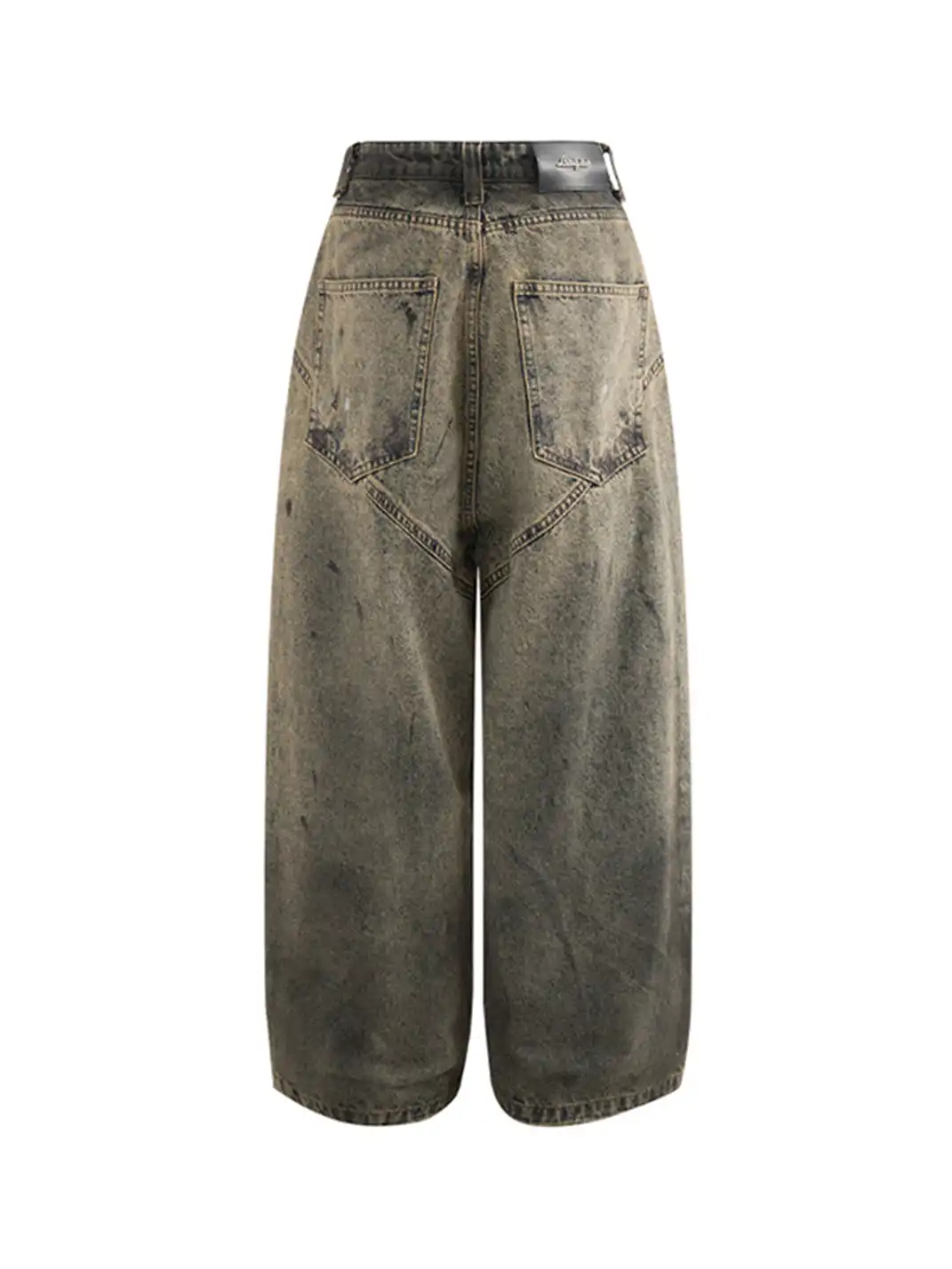 Latelylab | Dirty Gradient Wide-Leg Jeans