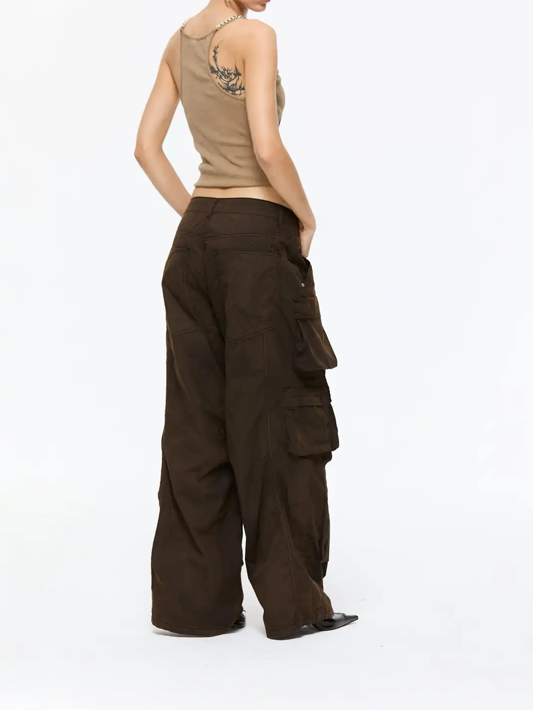 Latelylab | Distressed Multi-Pocket Cargo Pants