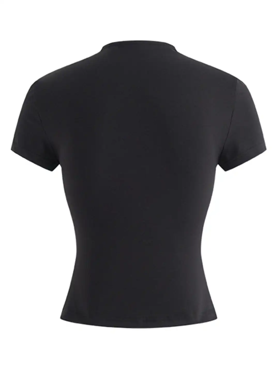 Latelylab | Hollow-Out Tight-Fitting T-Shirt