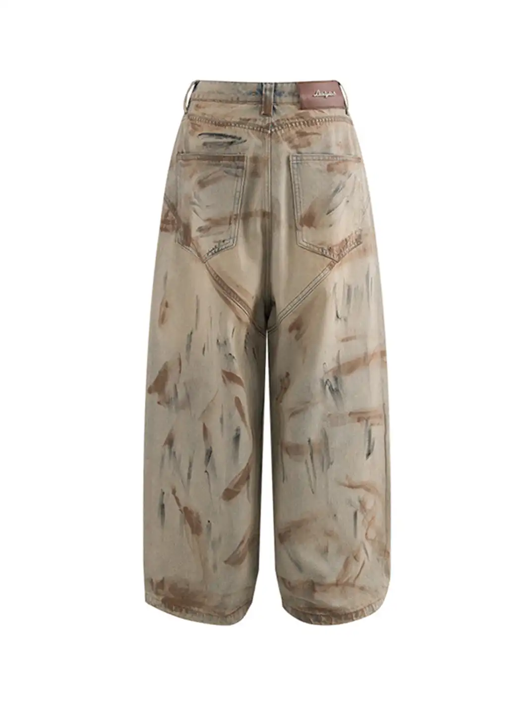 Latelylab | Dirty Low-Rise Wide-Leg Jeans