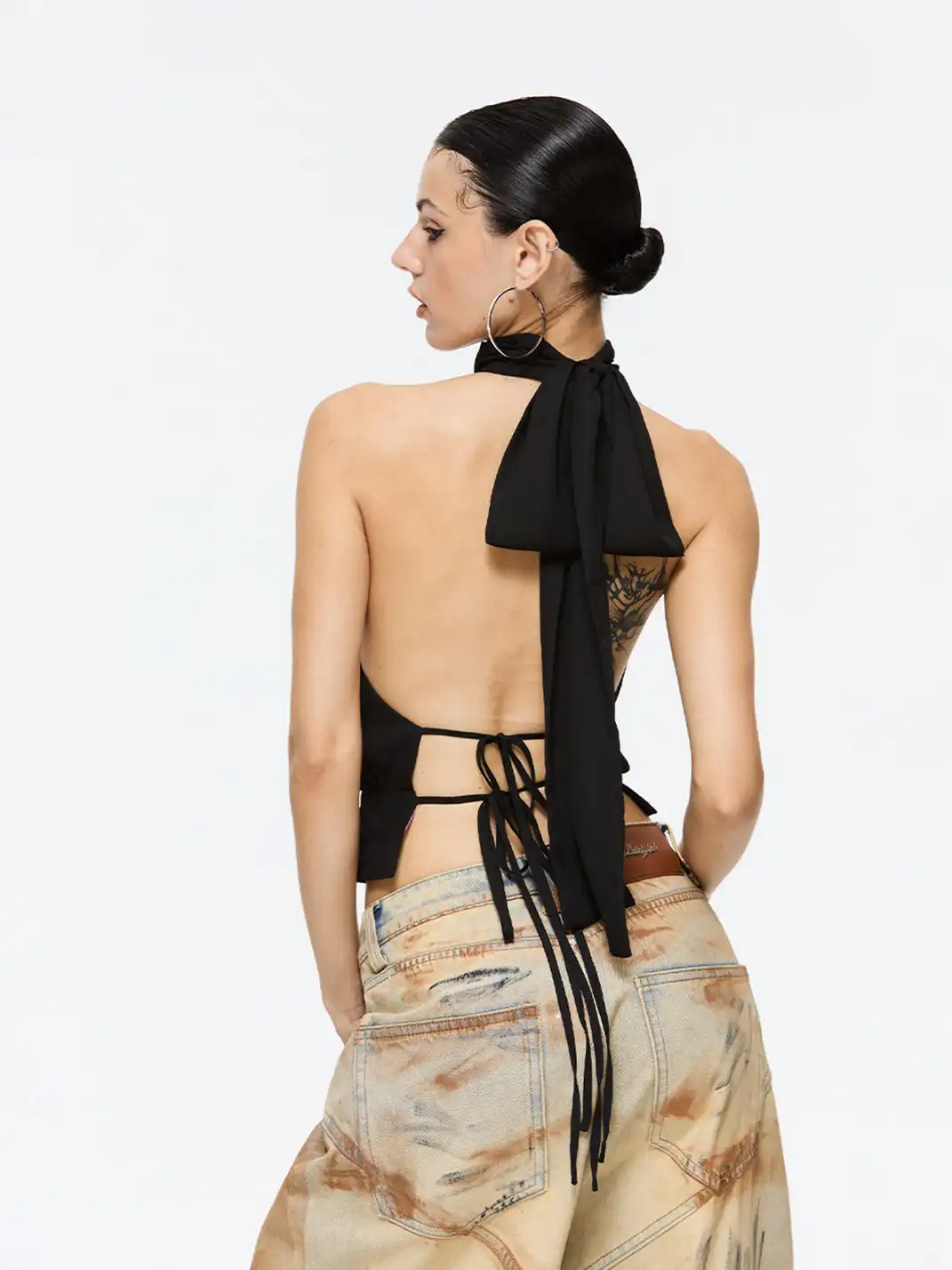 Latelylab | Dirty Low-Rise Wide-Leg Jeans